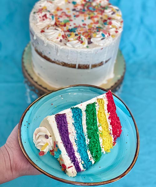 Signature Cakes - Rainbow Fruity Cereal Cake