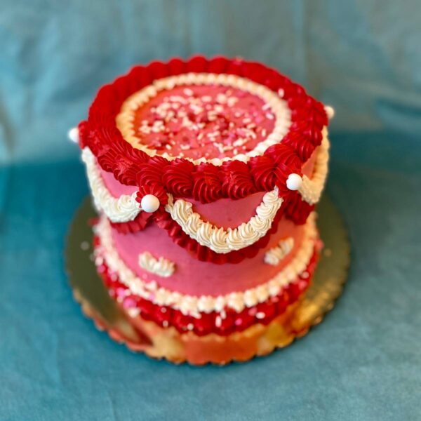 Specialty Valentine's Piped Cake