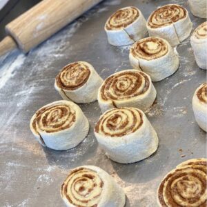 Baking Cinnamon Rolls Class