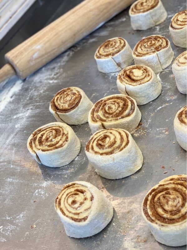 Baking Cinnamon Rolls Class