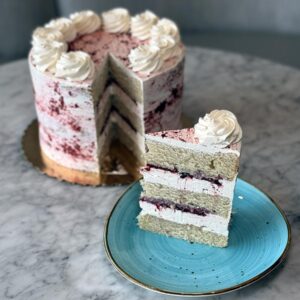 Gluten-Free / Vegan Triple Berry Cake